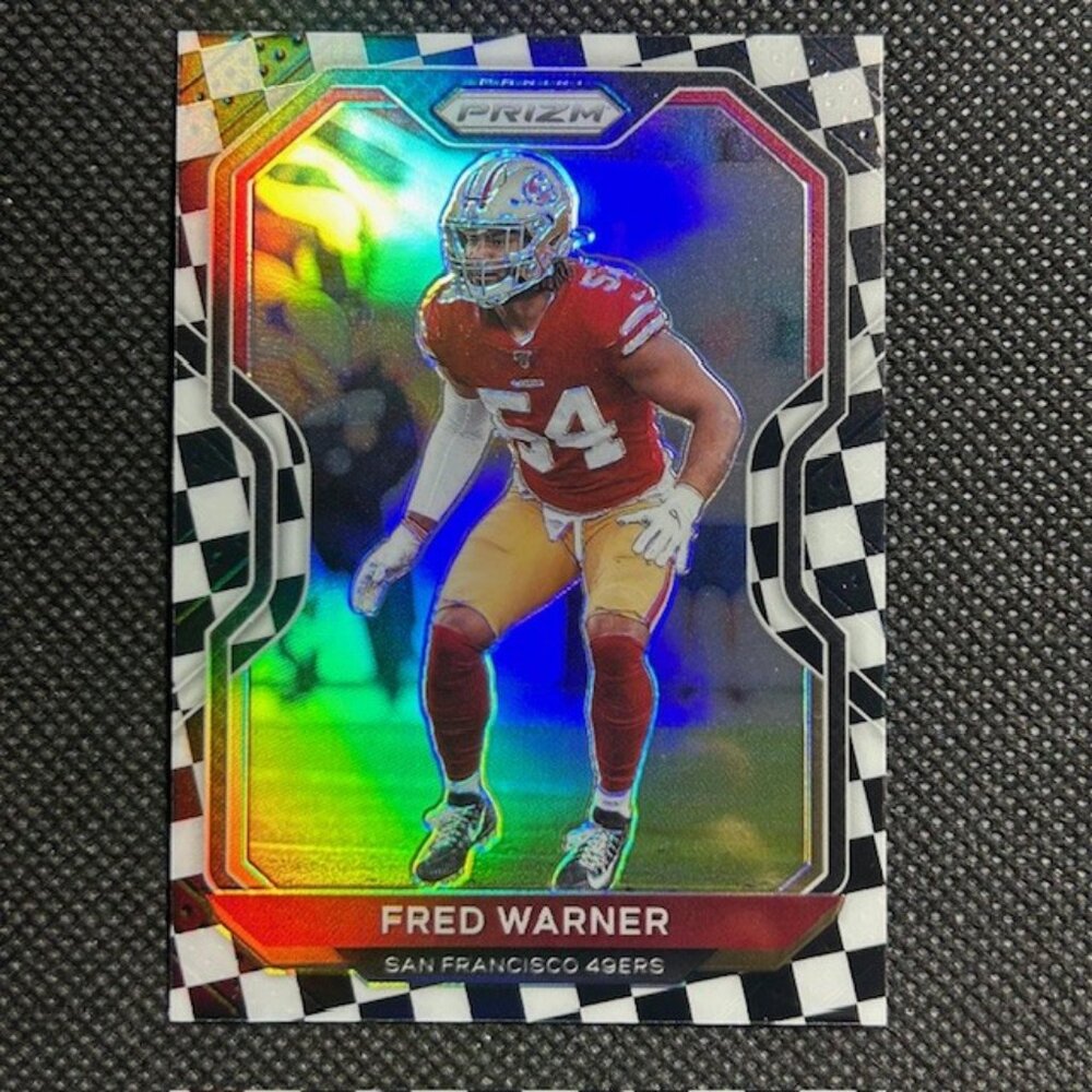 2020 Panini Prizm Checkerboard Prizm #286 Frank Warner SSP San Francisco 49ers